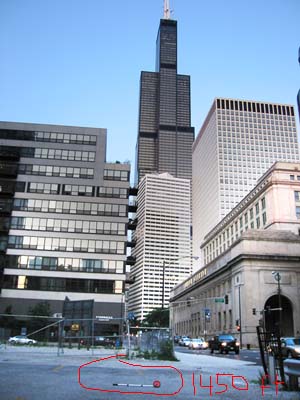 Sears Tower string height project: 1