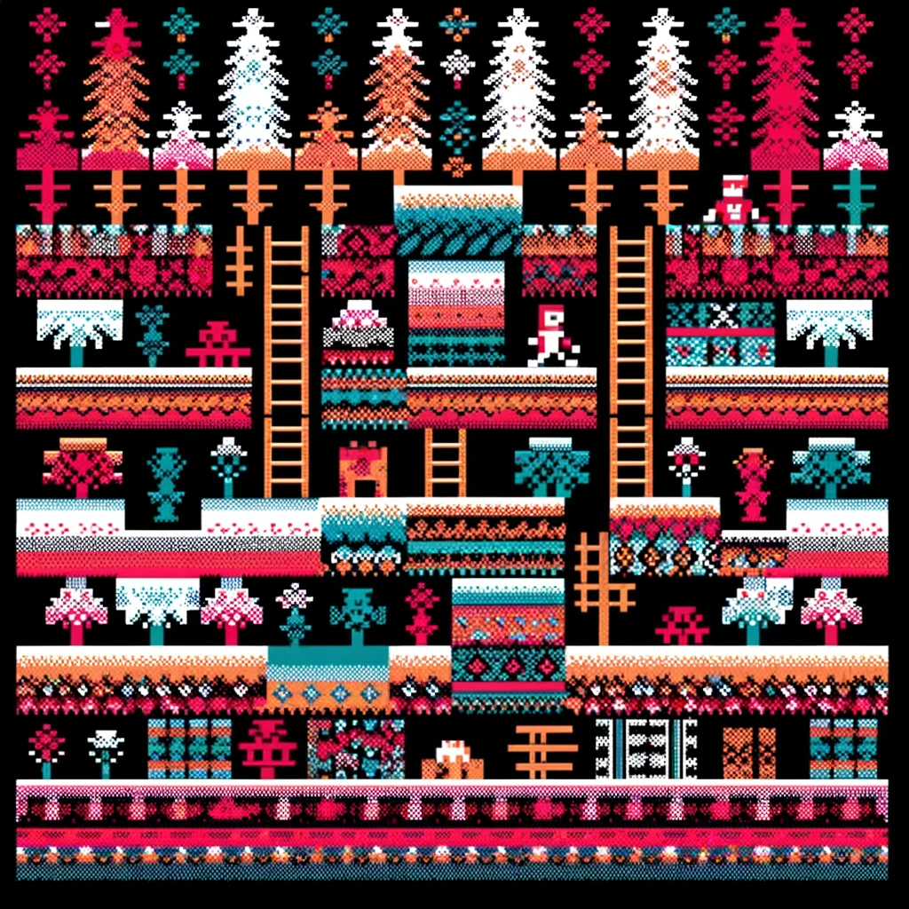 Russian textile or Atari 2600 game? - Spudart