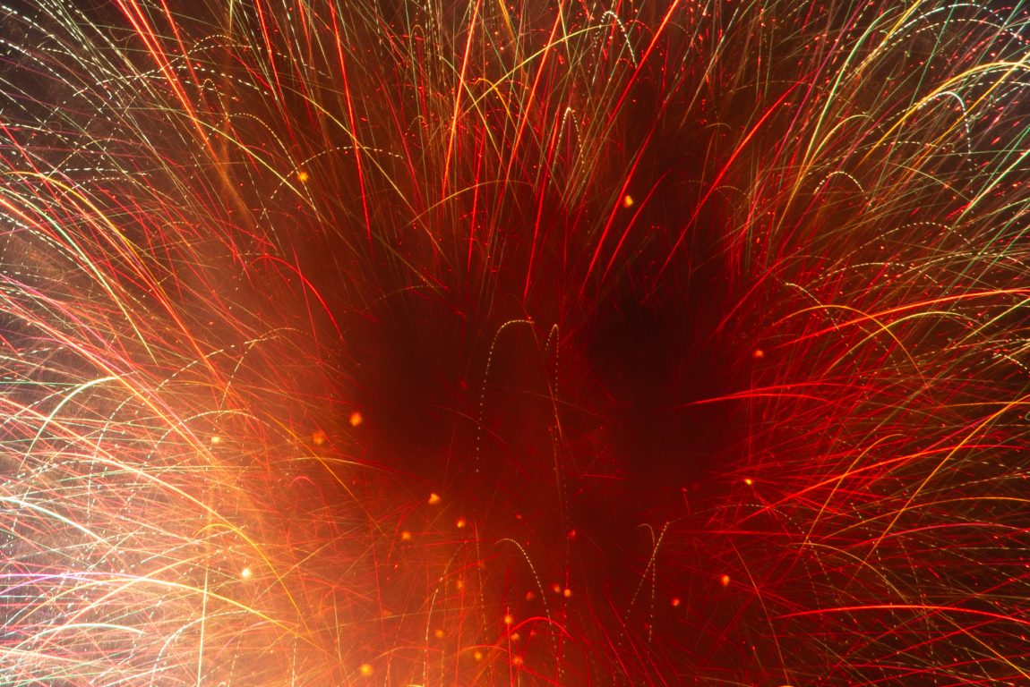 2025 Glen Ellyn fireworks grand finale. Fireworks at Lake Ellyn. Photographed at Ackerman Park, Glen Ellyn, Illinois. 