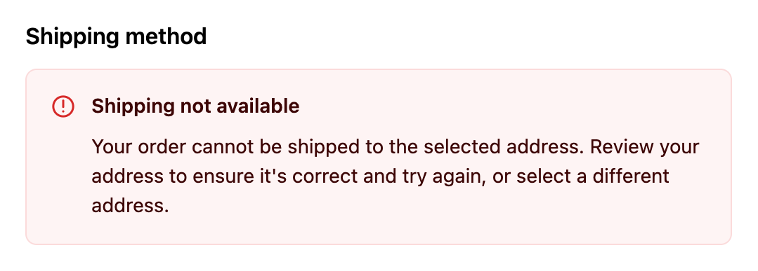 screenshot of other error